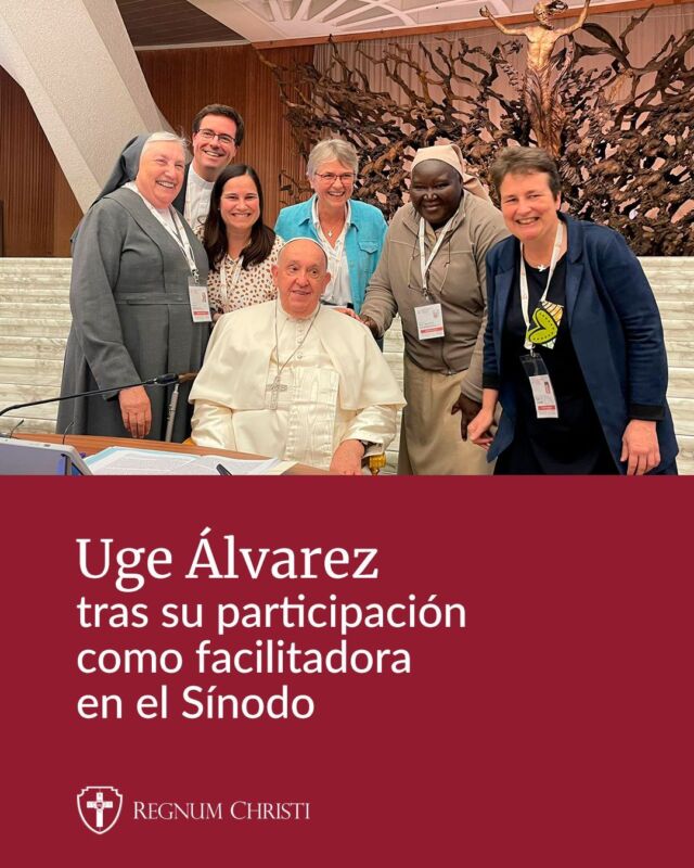 Durante tres años, hemos caminado juntos como Iglesia, escuchándonos y discerniendo nuestro rumbo 🌍. En octubre, Roma fue testigo de la asamblea final del Sínodo, donde, por primera vez, las mujeres tuvieron voz y voto, marcando un paso histórico para la participación femenina en la Iglesia 🙏.
Uge Álvarez, Consagrada del Regnum Christi, nos comparte su experiencia como facilitadora en este camino de comunión, participación y misión. 💬 ✨ Descubre la entrevista completa en nuestra web: 👉 ww.regnumchristi.co
🌿 ¡La Iglesia somos todos, caminemos juntos!
#SínodoDeLaSinodalidad #IglesiaCatólica #ConsagradasRegnumChristi #RegnumChristi