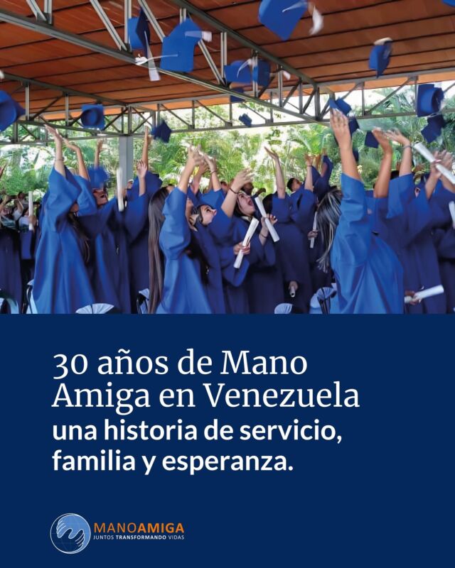 ✨ Transformando vidas a través de la educación ✨ Desde hace más de 60 años, Mano Amiga, como parte de la obra educativa de Regnum Christi, ha sido una luz de esperanza para miles de niños y jóvenes en situación de vulnerabilidad en América Latina y Asia. 🌍📚
En Venezuela, celebramos con gratitud 30 años de servicio en los colegios de Mano Amiga Mariches y Mano Amiga La Montaña. Hoy, 1169 estudiantes reciben una educación integral, y ya son 1800 egresados quienes llevan el impacto de Mano Amiga a sus comunidades. 🙌💛
Gracias a esta labor, seguimos construyendo un futuro lleno de oportunidades y esperanza.
#ManoAmiga #RegnumChristi #Venezuela #ColegiosRC